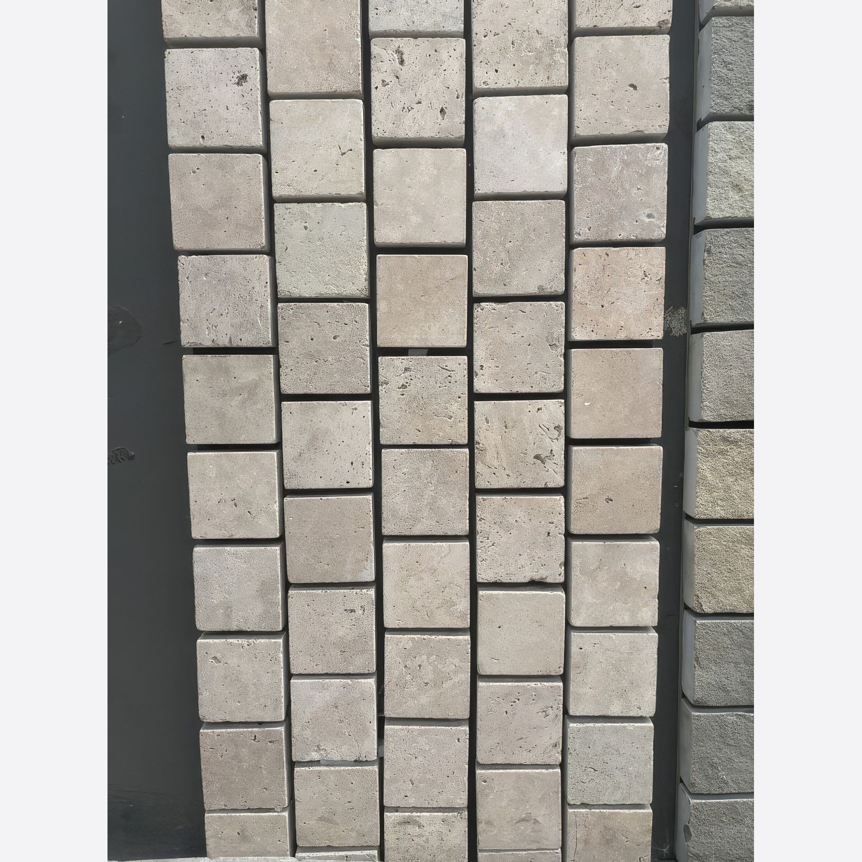 Latte Travertine Tumbled | Cobblestones gallery detail image