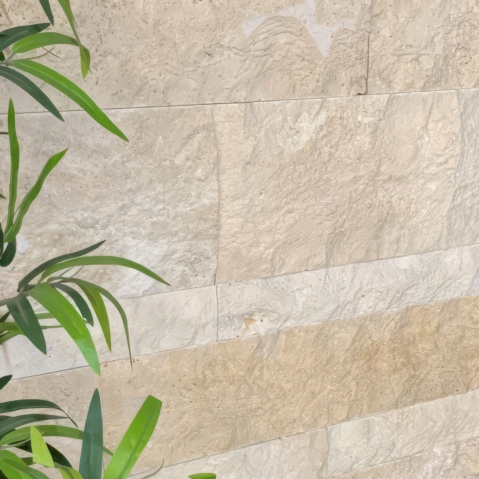 Latte Travertine Rockface | Cladding - Loose gallery detail image