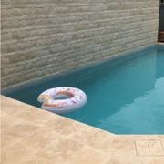 Latte Travertine Rockface | Cladding - Loose gallery detail image