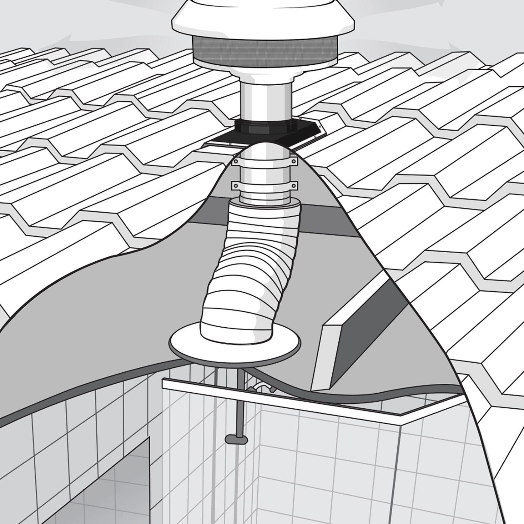Silent Exhaust Fan - BR550 gallery detail image