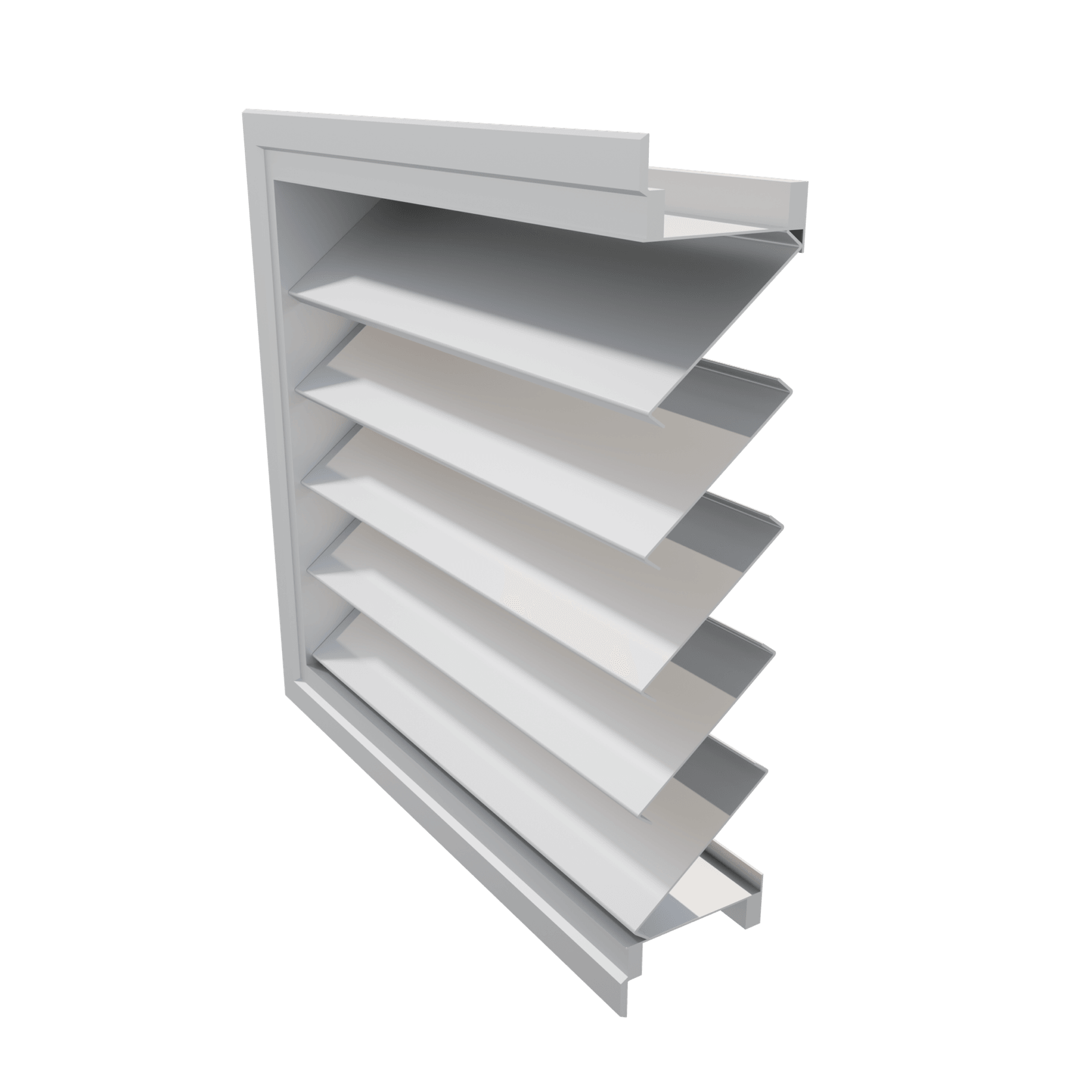 OHL-124 76mm Panel Weather Louver gallery detail image