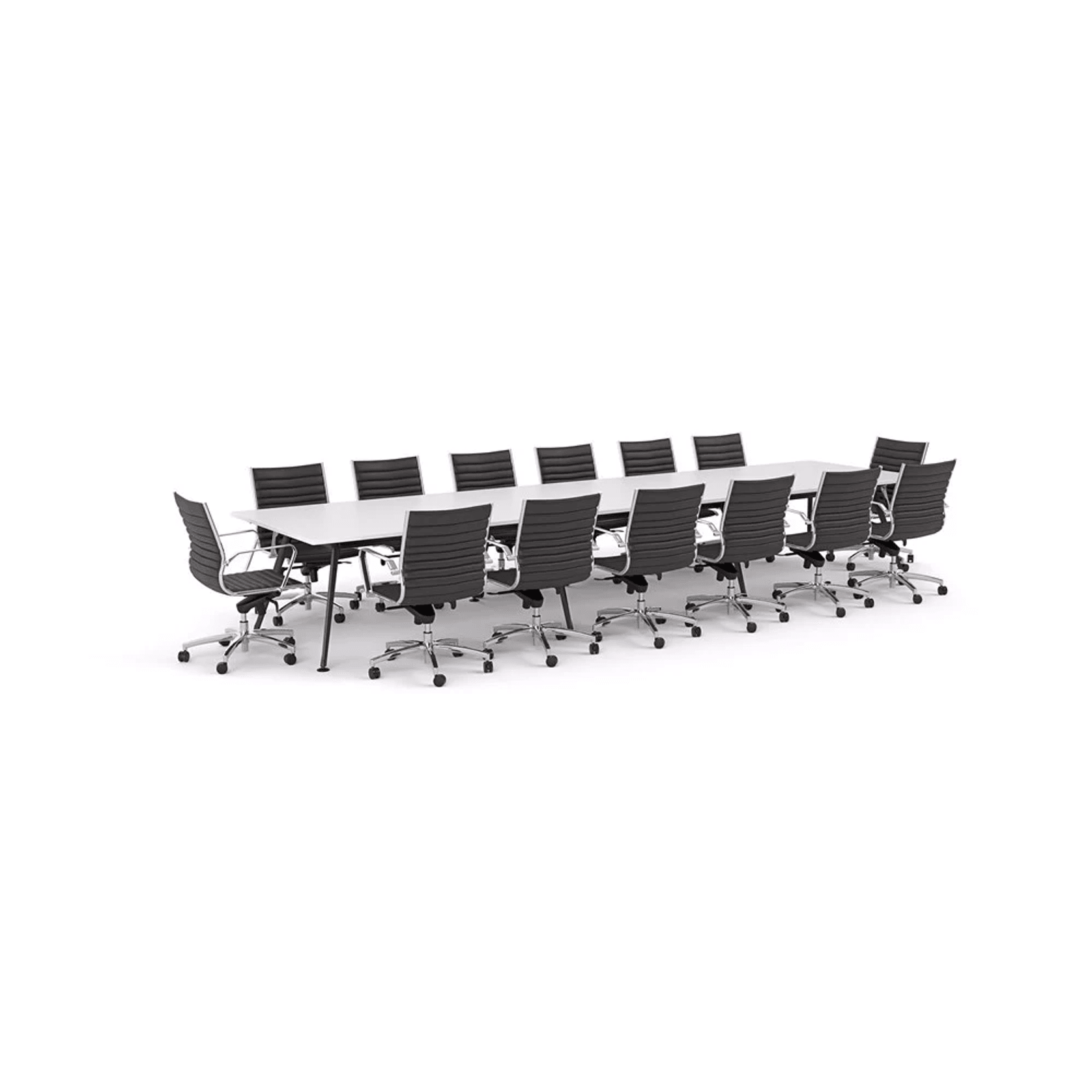 Euro Boardroom Table 4800 with Metro Midback Chair gallery detail image