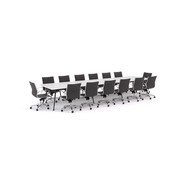 Euro Boardroom Table 4800 with Metro Midback Chair gallery detail image