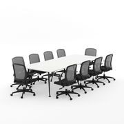 Euro Boardroom Table With Flex Chair Package gallery detail image