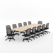 Euro Boardroom Table With Flex Chair Package gallery detail image