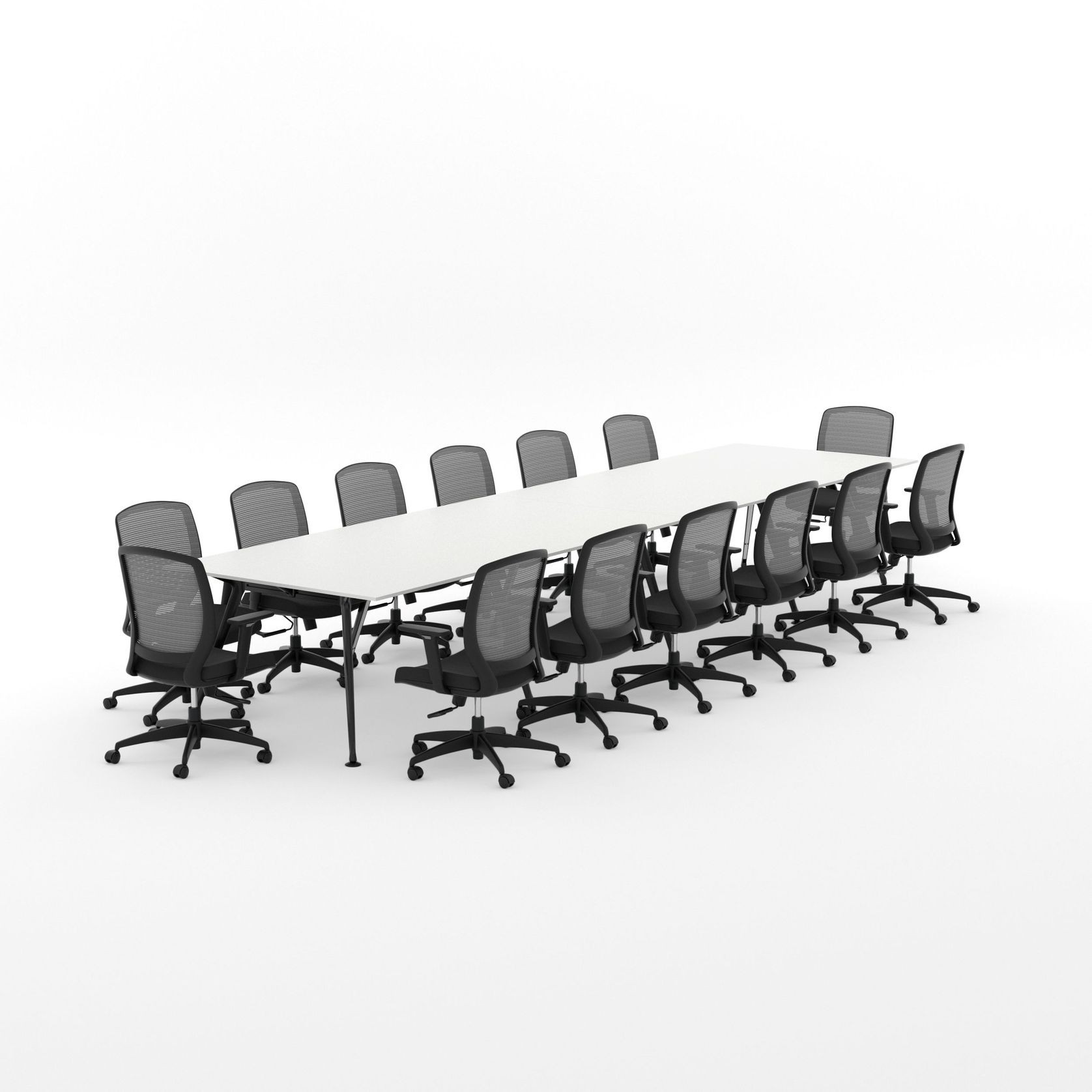 Euro Boardroom Table With Flex Chair Package gallery detail image