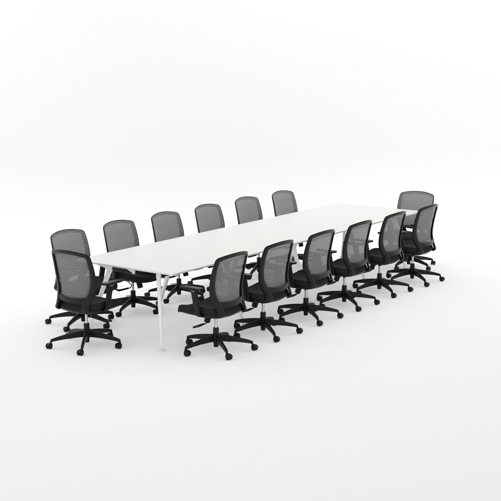 Euro Boardroom Table With Flex Chair Package gallery detail image