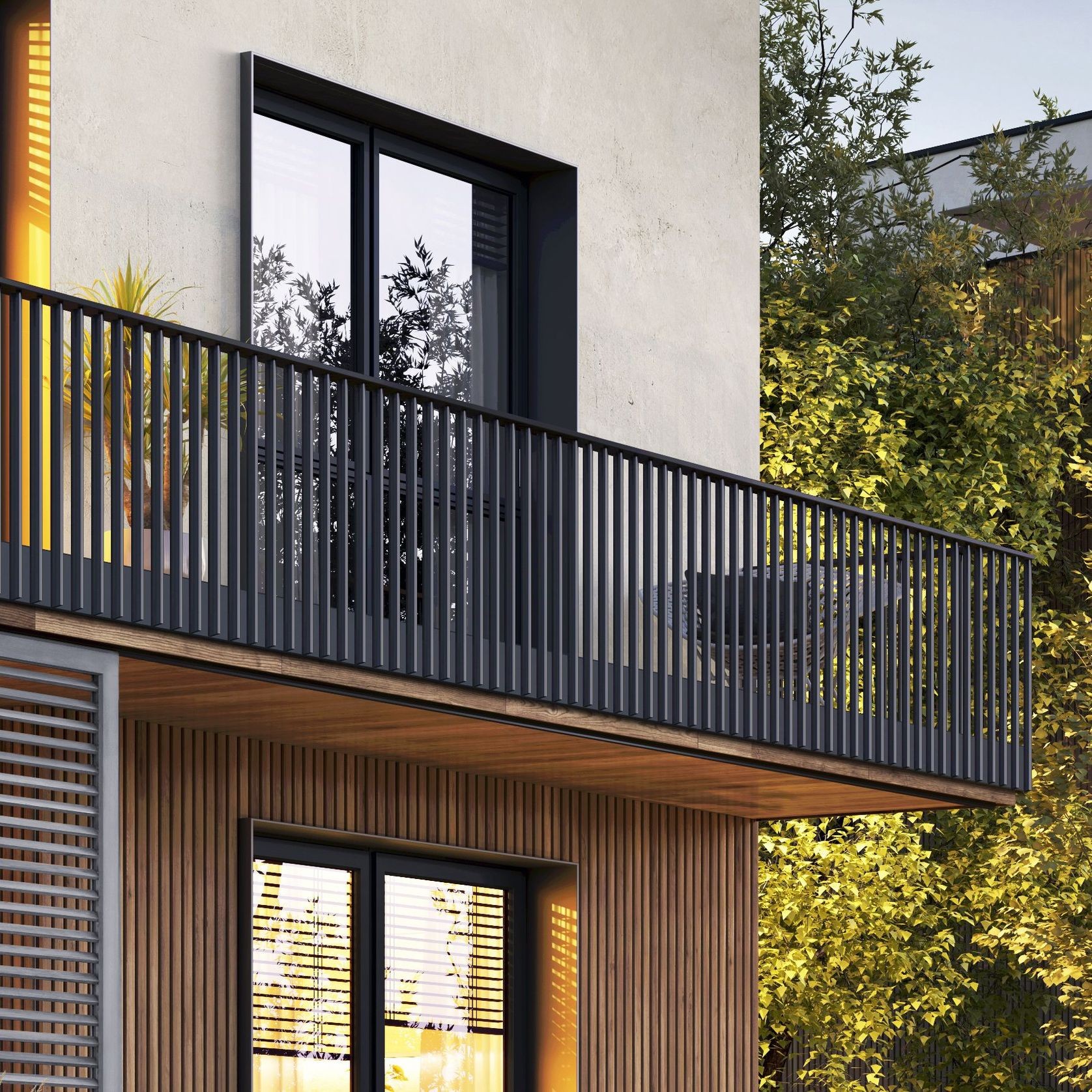 Stecca™ Aluminium Fin Balustrade gallery detail image