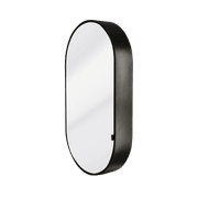 Kzoao 500mm Oval Black Mirror Cabinet gallery detail image