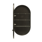 Kzoao 500mm Oval Black Mirror Cabinet gallery detail image