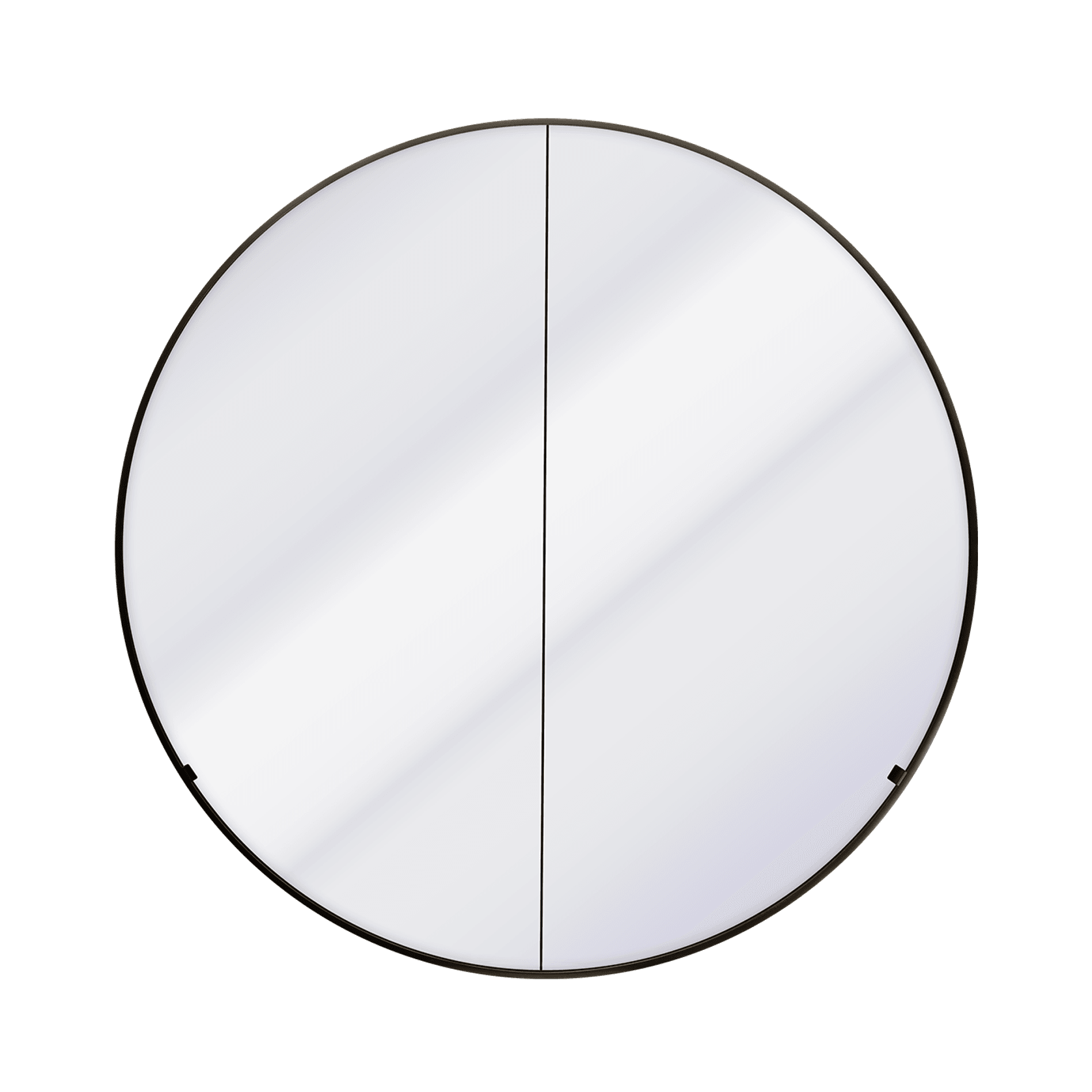 Kzoao 900mm Round Black Mirror Cabinet gallery detail image