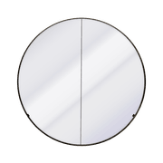 Kzoao 900mm Round Black Mirror Cabinet gallery detail image