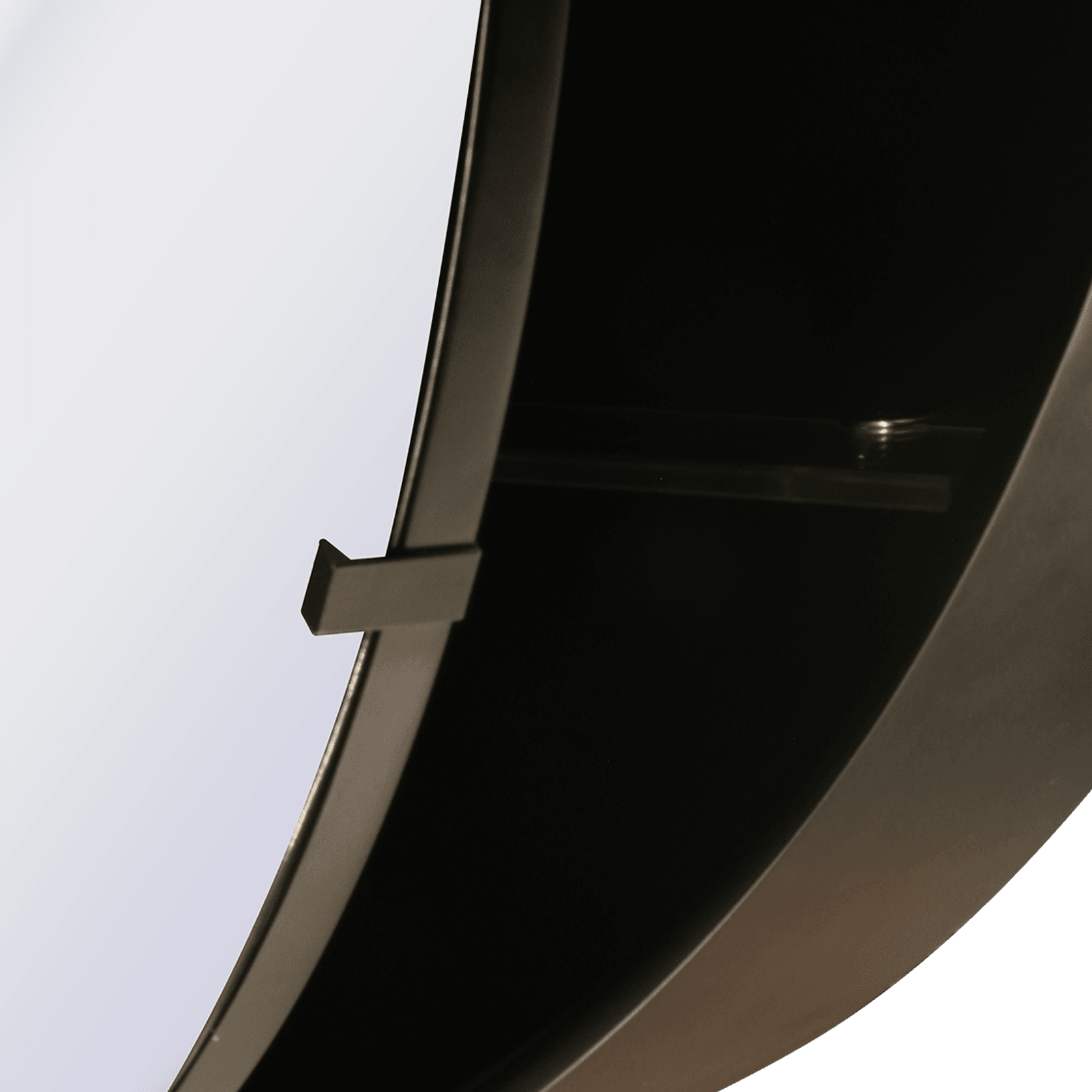 Kzoao 900mm Round Black Mirror Cabinet gallery detail image
