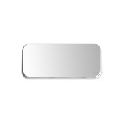 1100mm Rectangle Matte White Mirror With Shelf gallery detail image