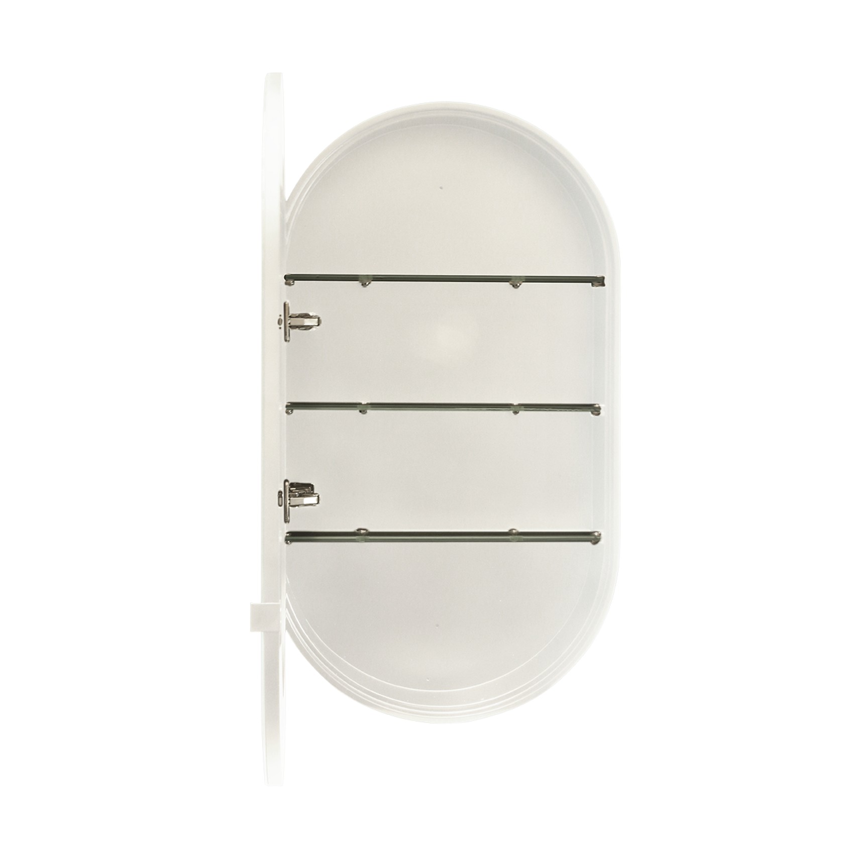 Kzoao 500mm Oval White Mirror Cabinet gallery detail image