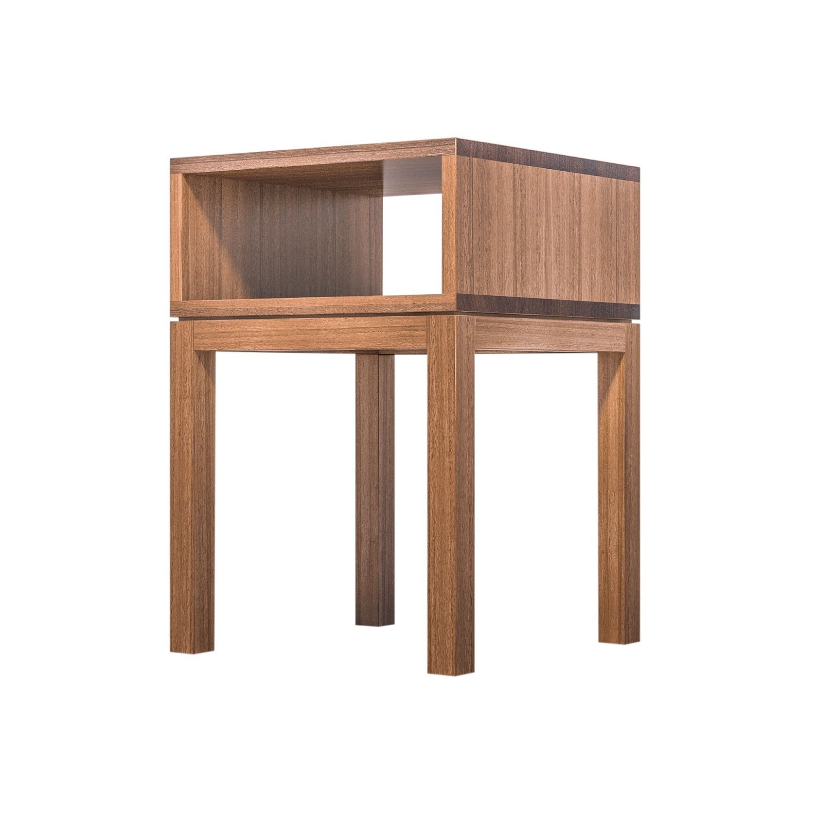 Huey Single Timber Bedside Table gallery detail image