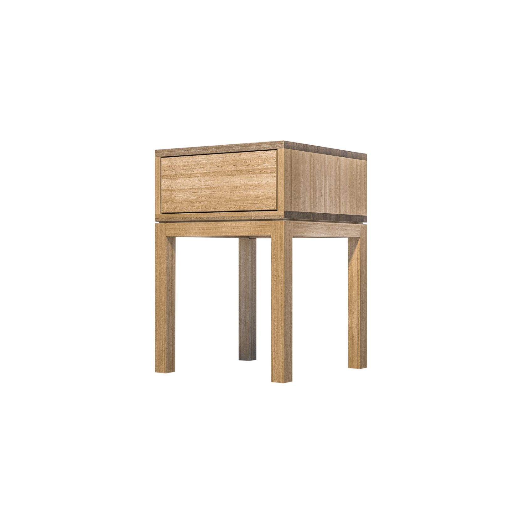 Huey Single Timber Bedside Table gallery detail image