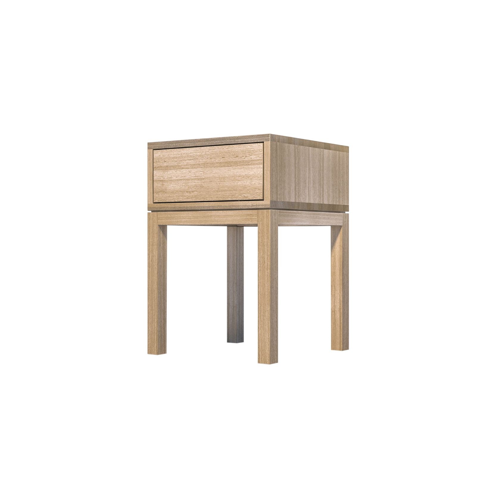 Huey Single Timber Bedside Table gallery detail image