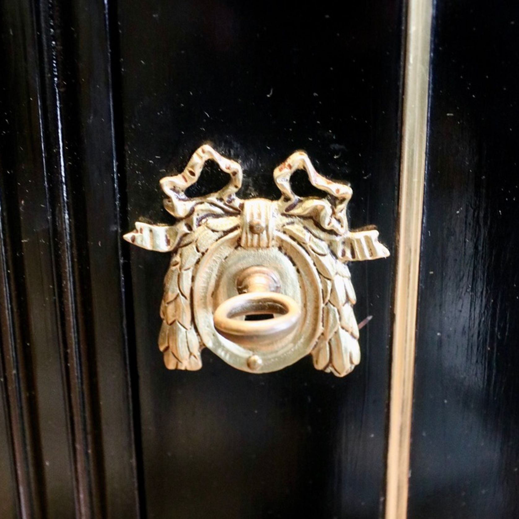 Ebonised Louis XVI Style Three Door Buffet gallery detail image