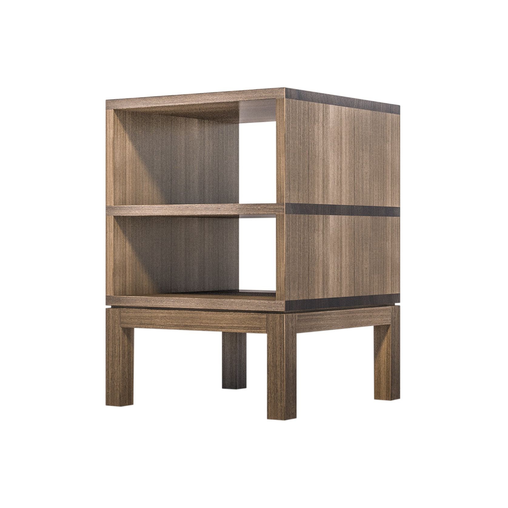 Huey Double Timber Bedside Table gallery detail image
