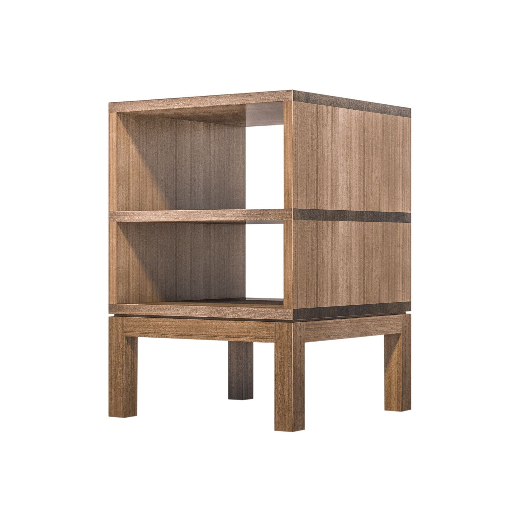 Huey Double Timber Bedside Table gallery detail image