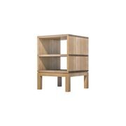 Huey Double Timber Bedside Table gallery detail image