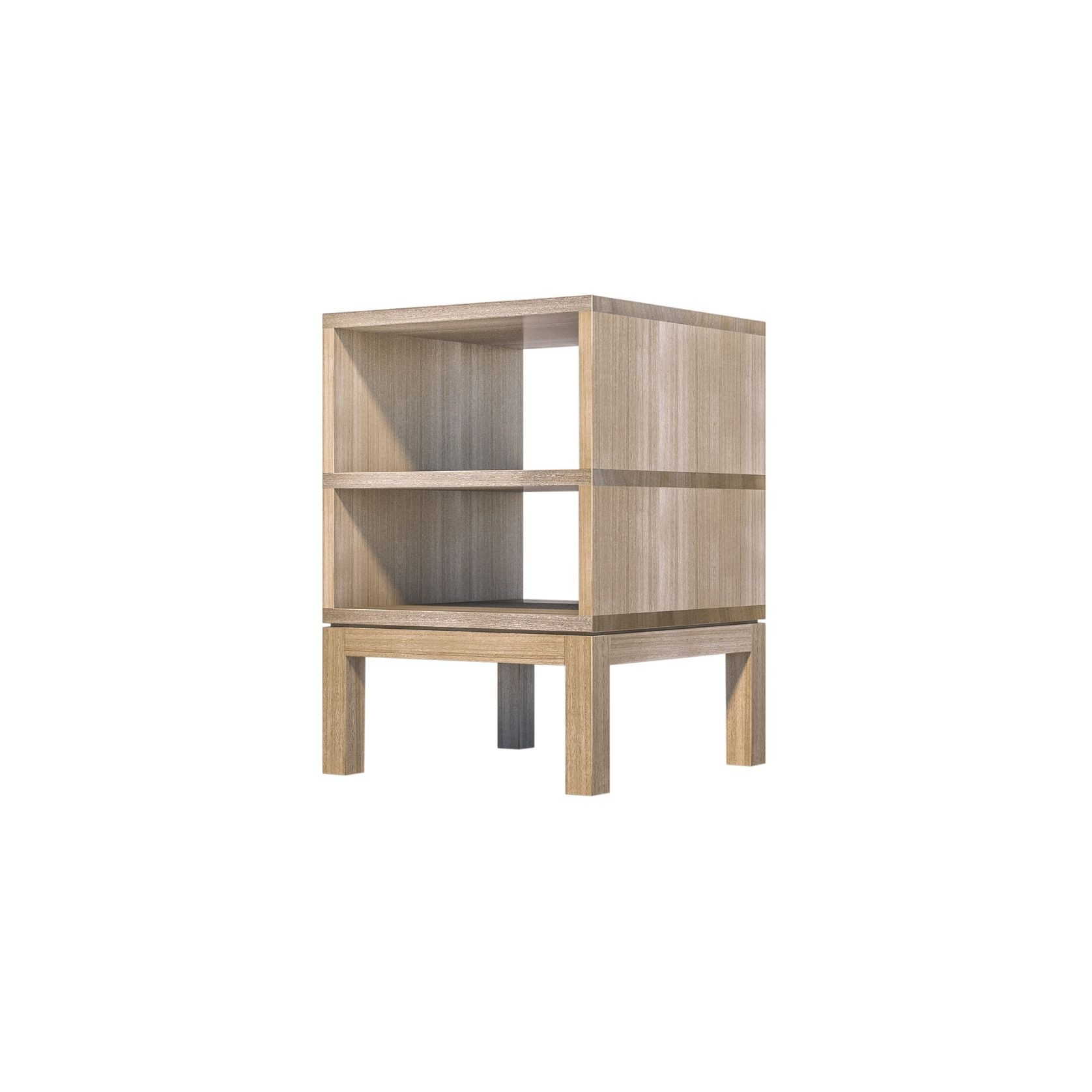 Huey Double Timber Bedside Table gallery detail image