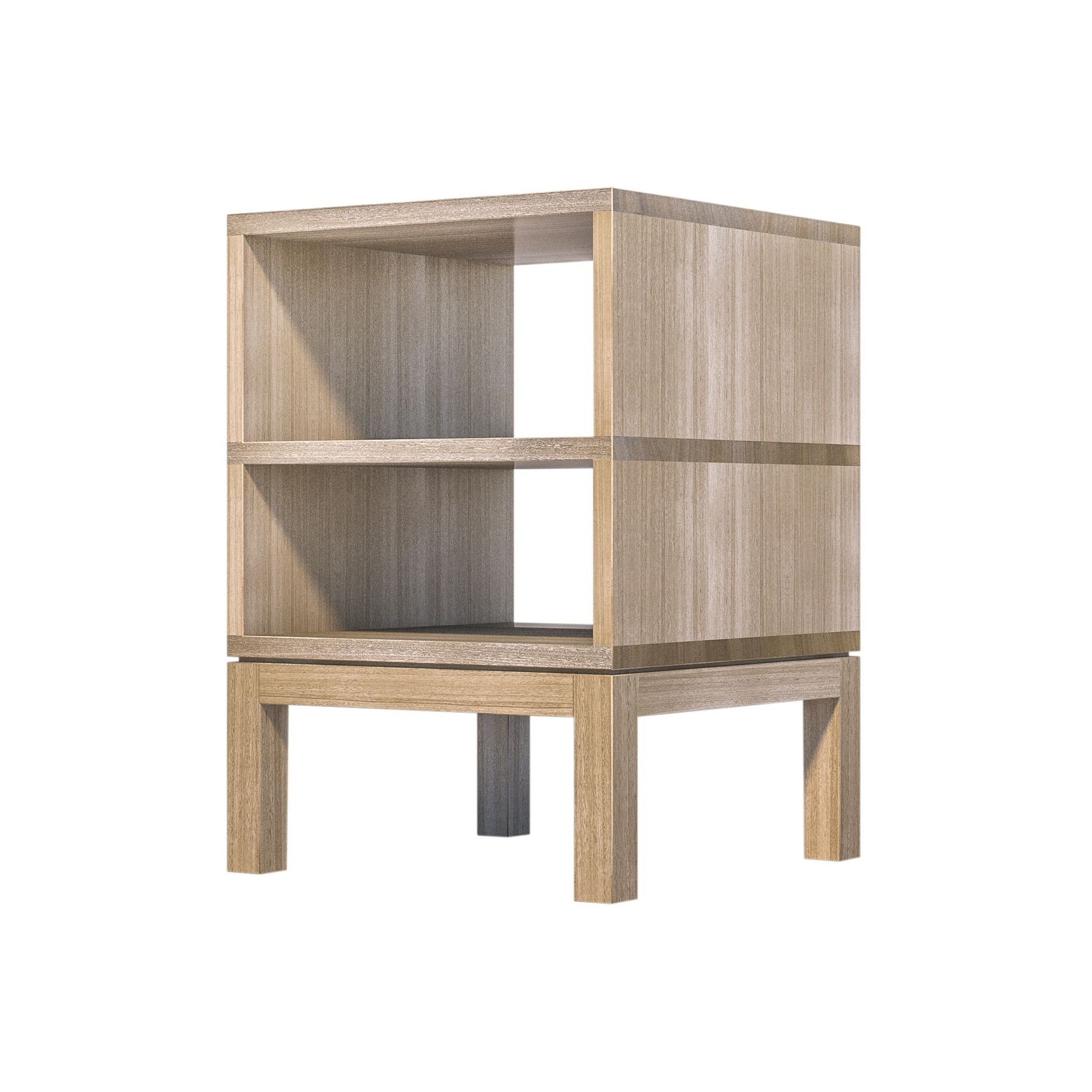 Huey Double Timber Bedside Table gallery detail image