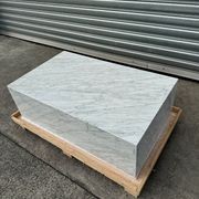 Block Coffee Table - Carrara Marble - Large | Natural Stone Co. gallery detail image