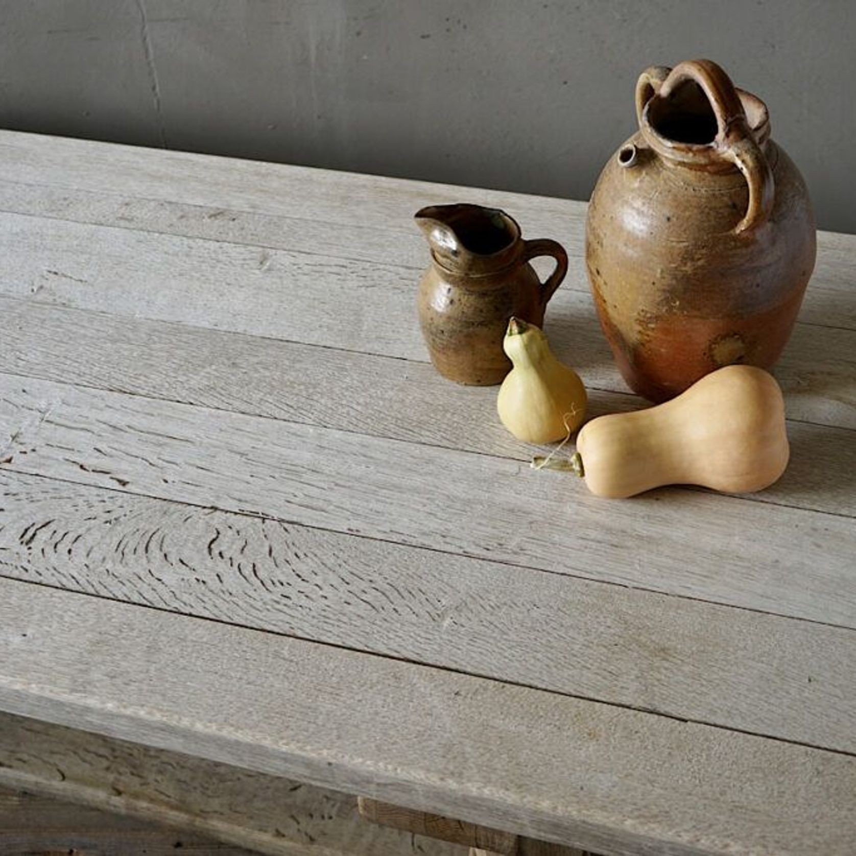 Bleached Oak Refectory Table gallery detail image