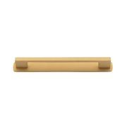 Cali Cabinet Pull with Backplate - CTC 160mm gallery detail image
