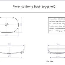 Florence Stone Top Mount Basin gallery detail image