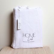 100% French Flax Linen Fitted sheet - White gallery detail image
