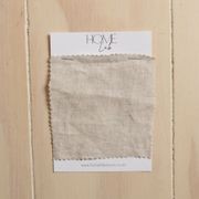 100% French Flax Linen Fabric Swatch gallery detail image