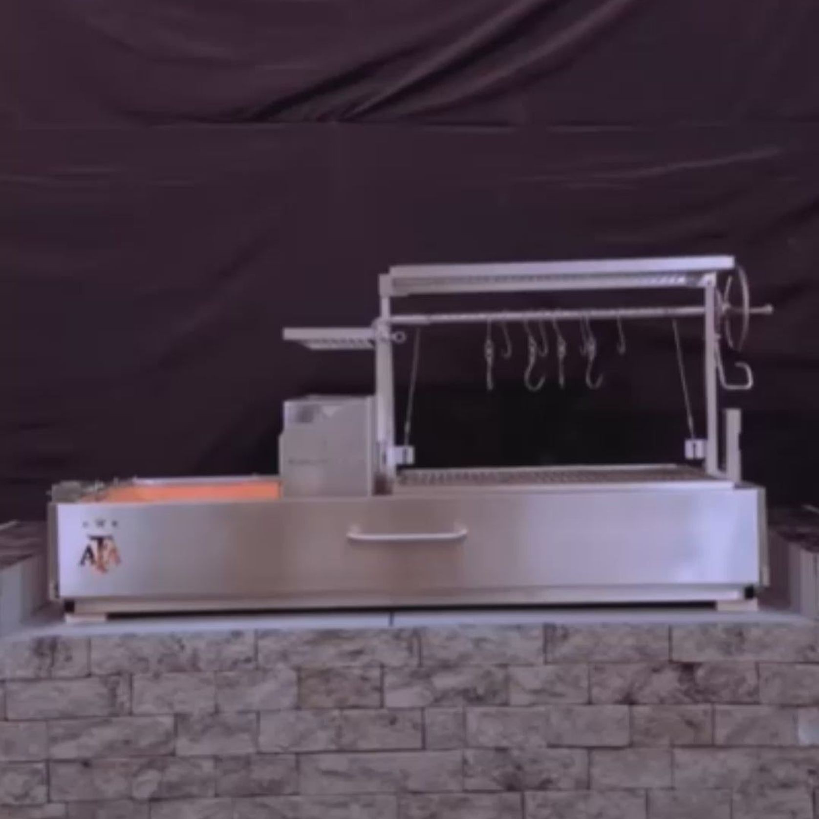 Argentine Santa Maria Charcoal & Woodfired Gaucho Grill | BBQ28SS gallery detail image