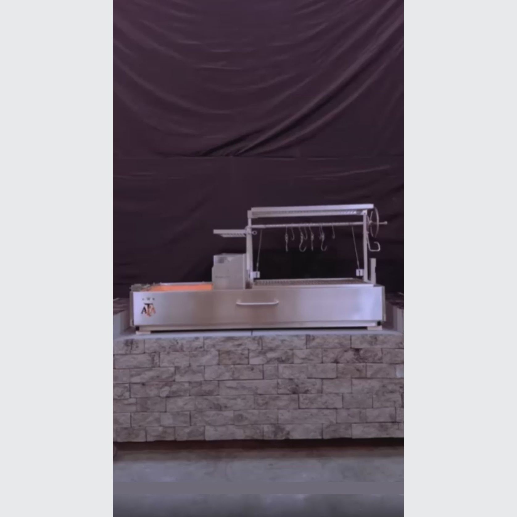 Argentine Santa Maria Charcoal & Woodfired Gaucho Grill | BBQ28SS gallery detail image