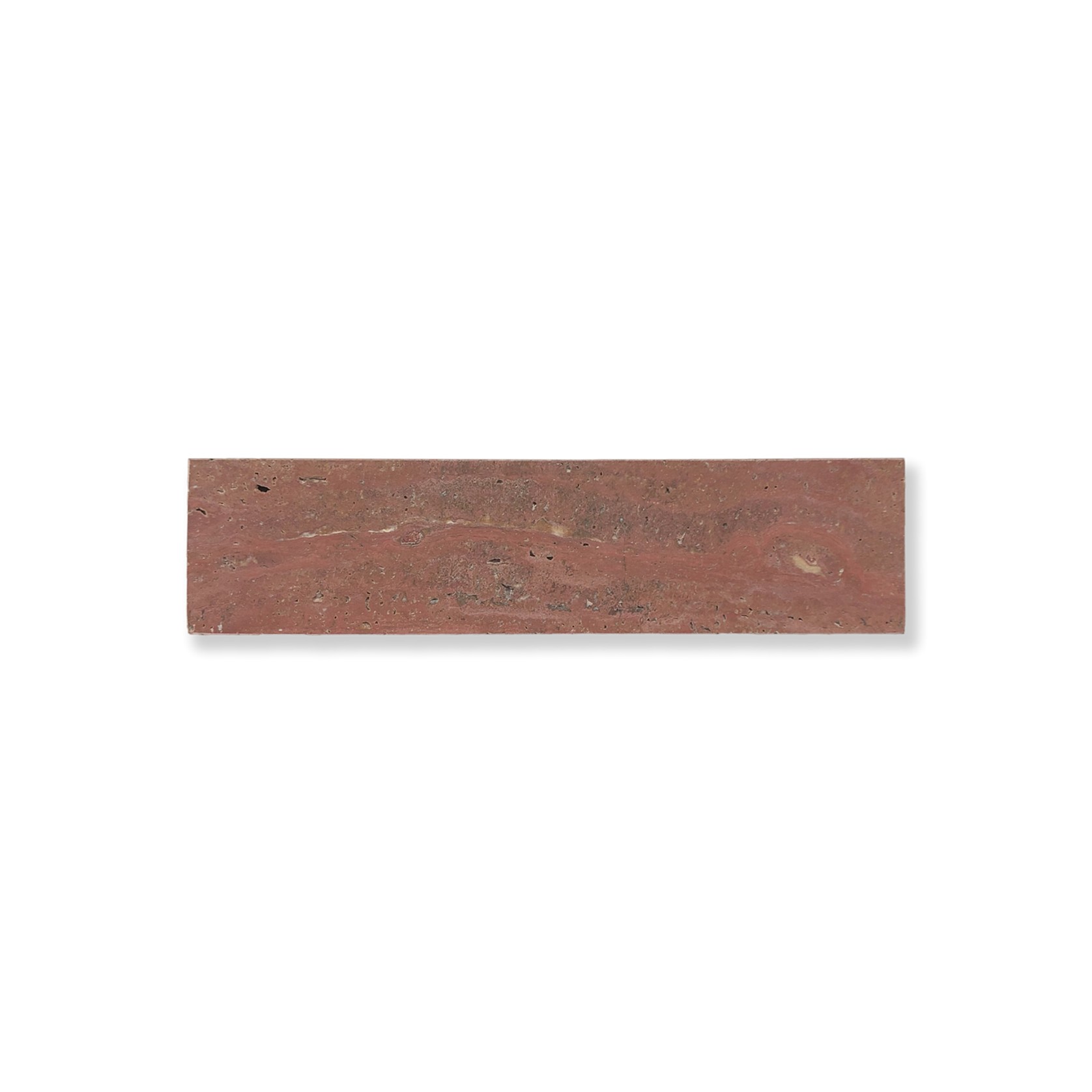 Red Travertine Marble Honed Subway 305x75x10mm gallery detail image