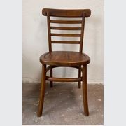 Ladder Back Dining Chair Golden Brown gallery detail image