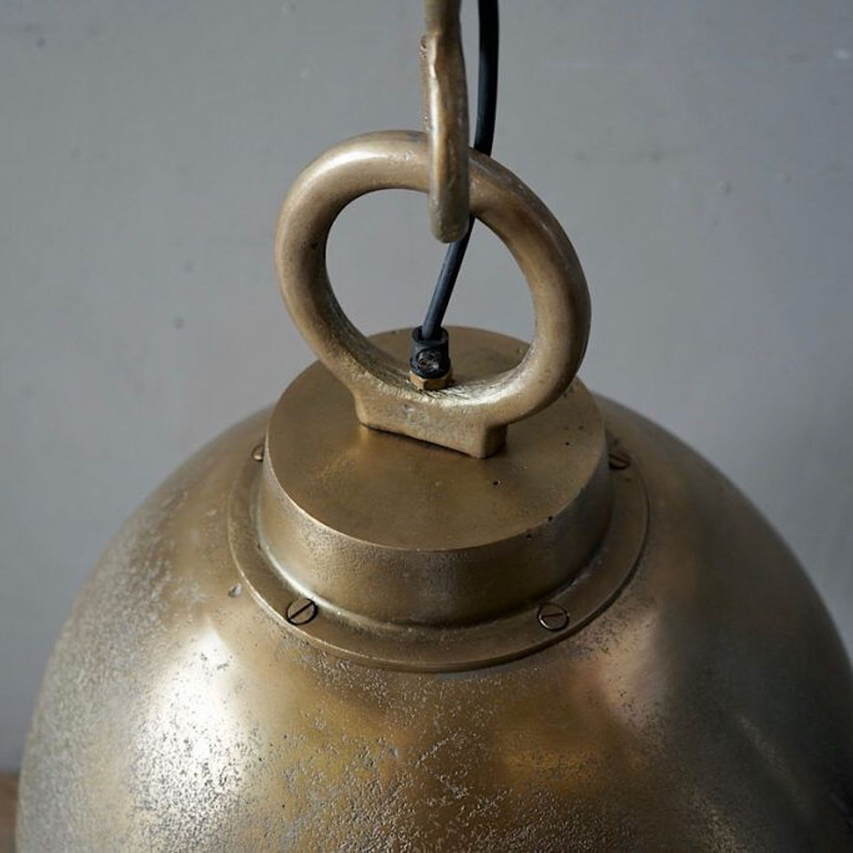 Industrial Brass Dome Pendant Lights gallery detail image