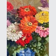 Oil on Canvas "Still Life with a Bouquet of Flowers" gallery detail image