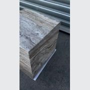 Cube Side Table - Silver Travertine | Natural Stone Co. gallery detail image
