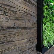 Wooden Sleeper Wall Panels by Muros | Walnut Raw Timber gallery detail image