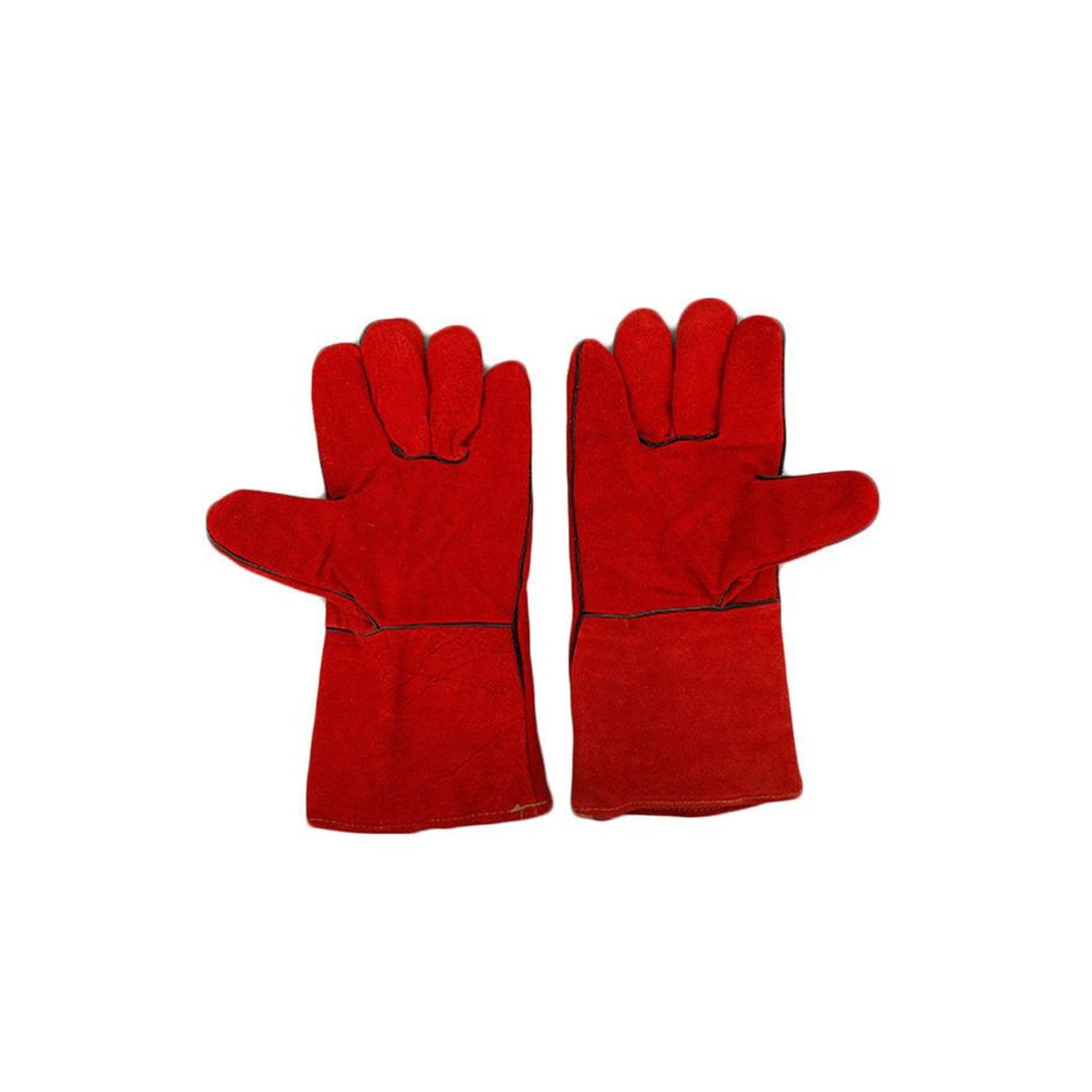 Kingfisher Leather Gloves Red (Pair) gallery detail image