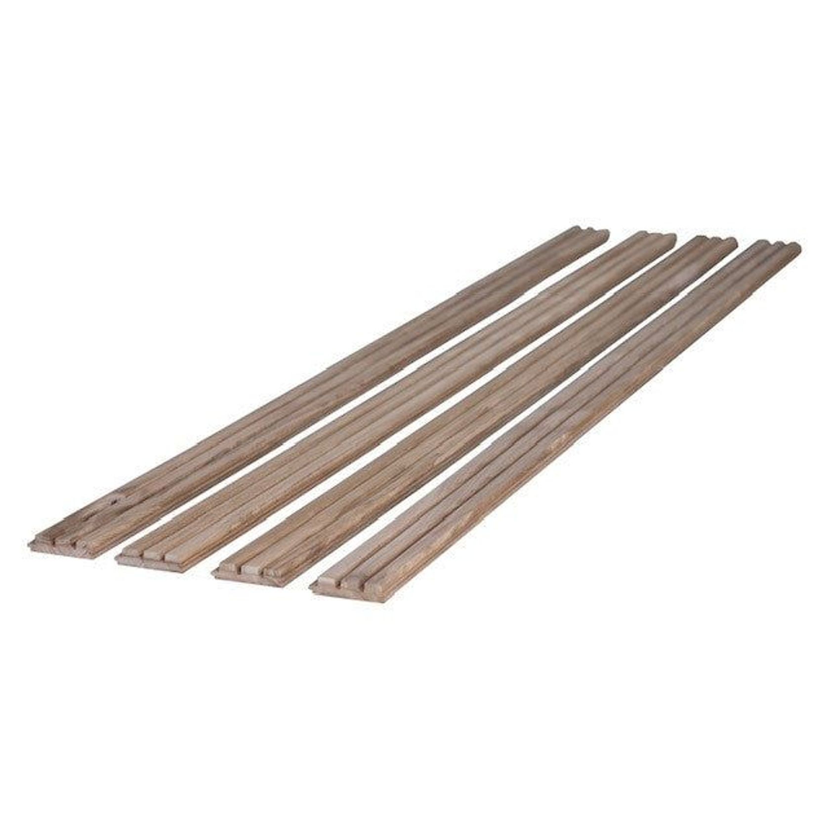 WOODFLEX Outdoor & Indoor Solid Hard Wood Slat Wall & Ceiling Cladding - Oak - 2700mm x 560mm gallery detail image