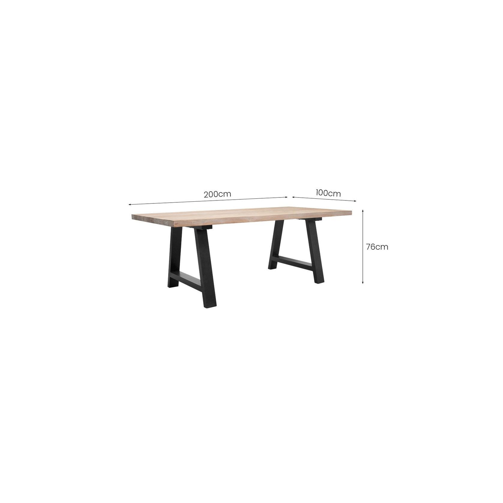 Sturdia Teak Table 200cm gallery detail image