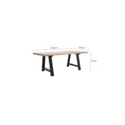 Sturdia Teak Table 200cm gallery detail image