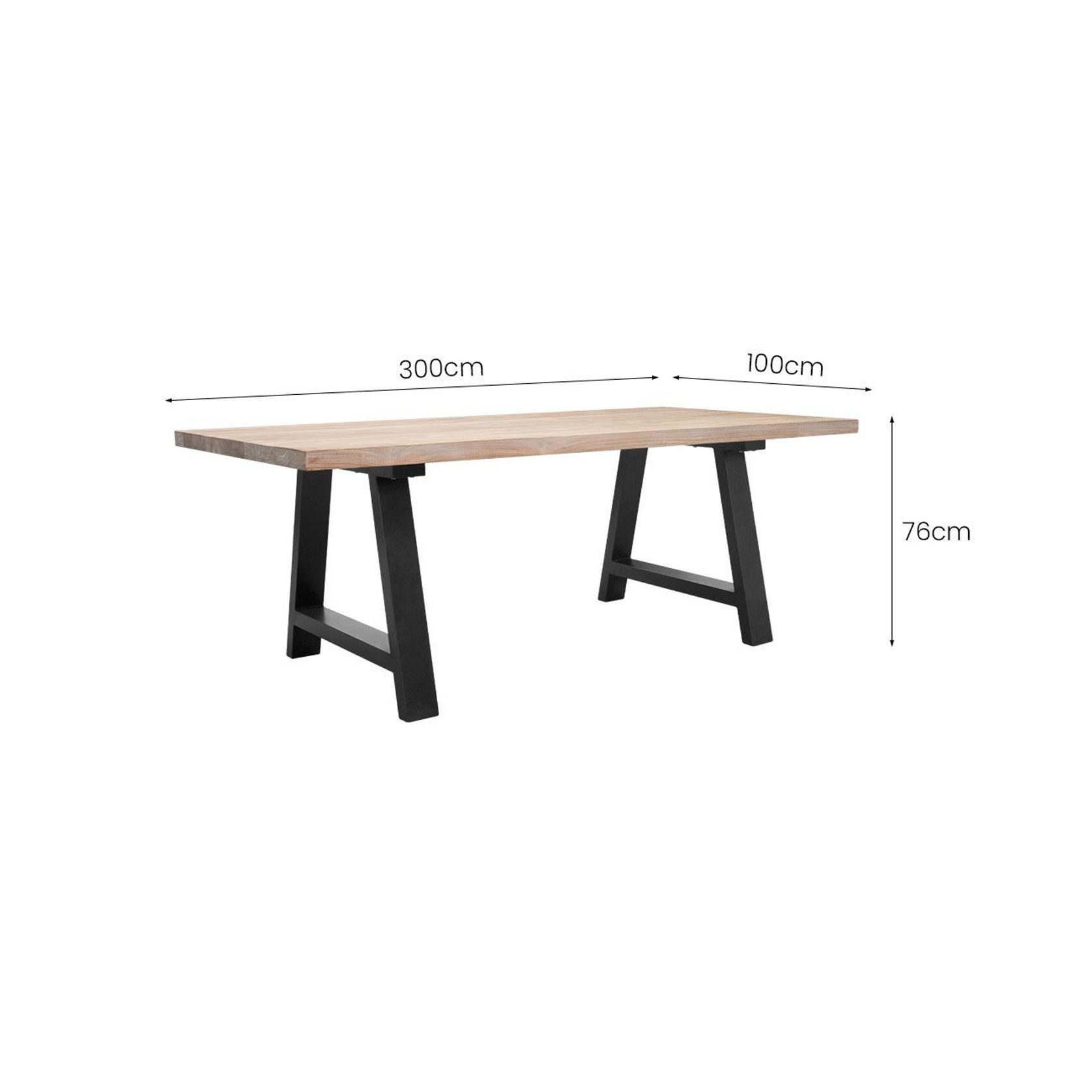 Sturdia Teak Table 300cm gallery detail image