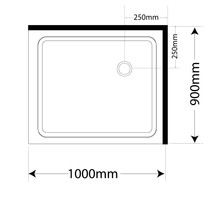 Adjustable Frameless Pivot Square 1000×900 gallery detail image