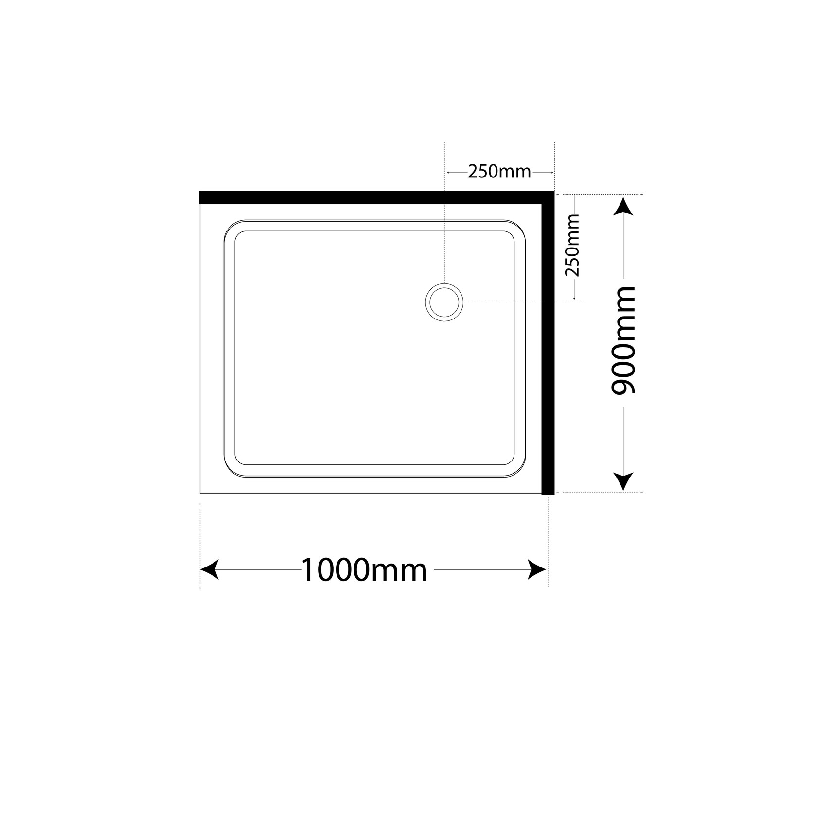 Adjustable Frameless Pivot Square 1000×900 gallery detail image