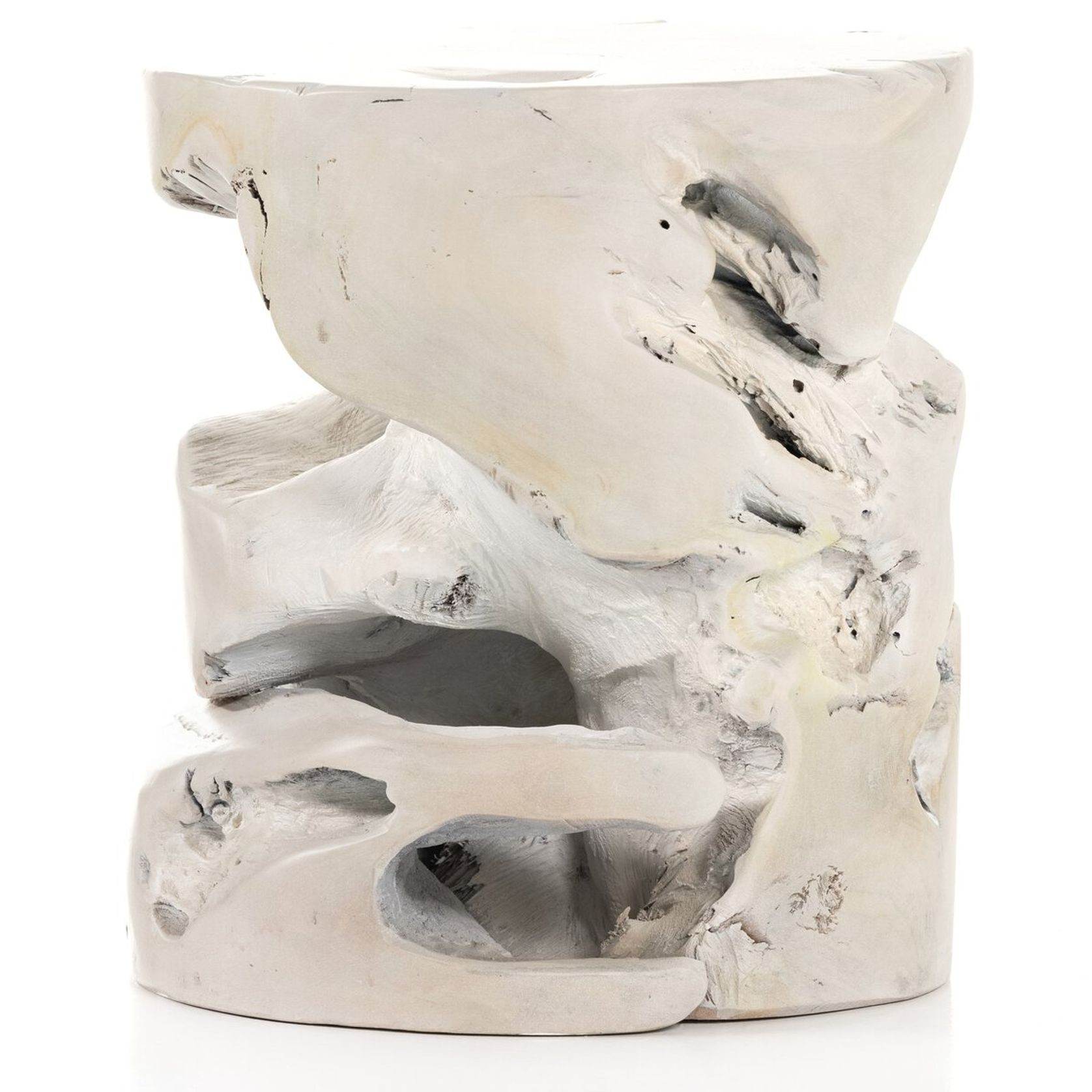 Ivory Teak Accent Table gallery detail image